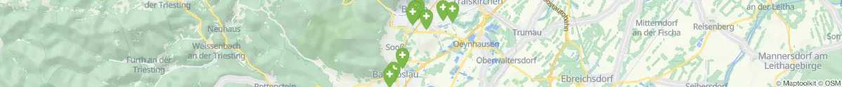 Map view for Pharmacies emergency services nearby Sooß (Baden, Niederösterreich)